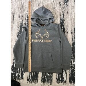 Real tree Camo Men's Hoodie Size XL Boys Fits Like a Small In Men's